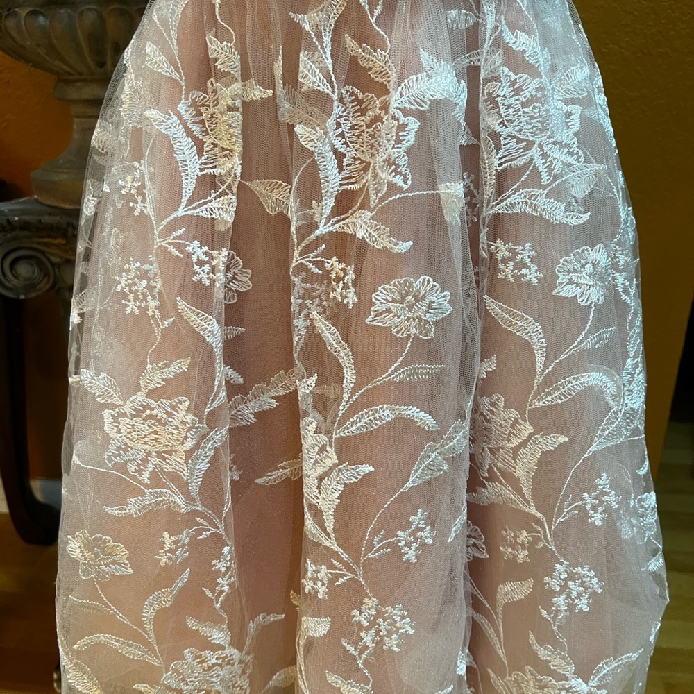 Modcloth Pink and White Sweetheart Sundress Prom - Picture 5 of 5